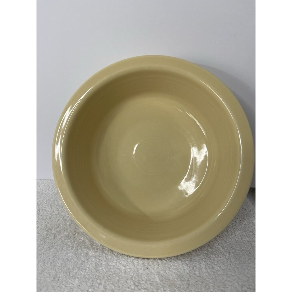 Fiestaware Homer Laughlin Fiesta Ware Ivory Serving Bowl 8 1/4” Flat Rim